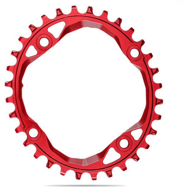 absoluteBlack OVAL 64BCD narrow/wide chainrings, RED, 28T, OVAL