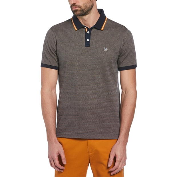 Original Penguin Jacquard Polo Shirt Mens