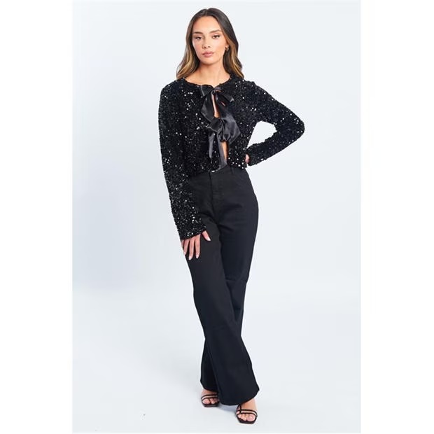 Be You Sequin Bow Jacket