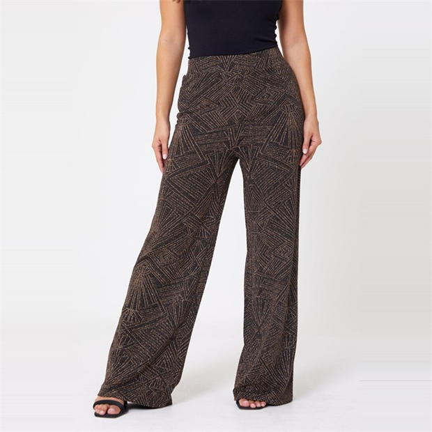 Be You Lurex Wide Leg Pants