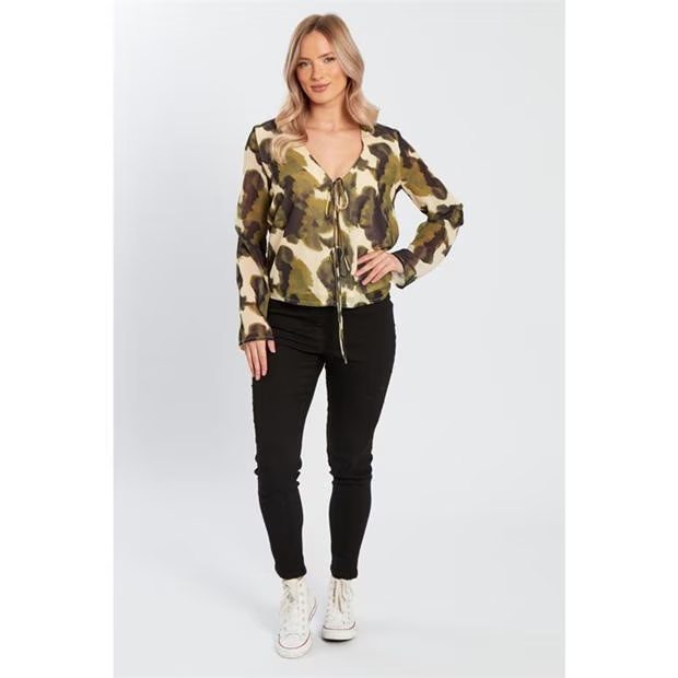 Influence Tie Ls Blouse Ld99
