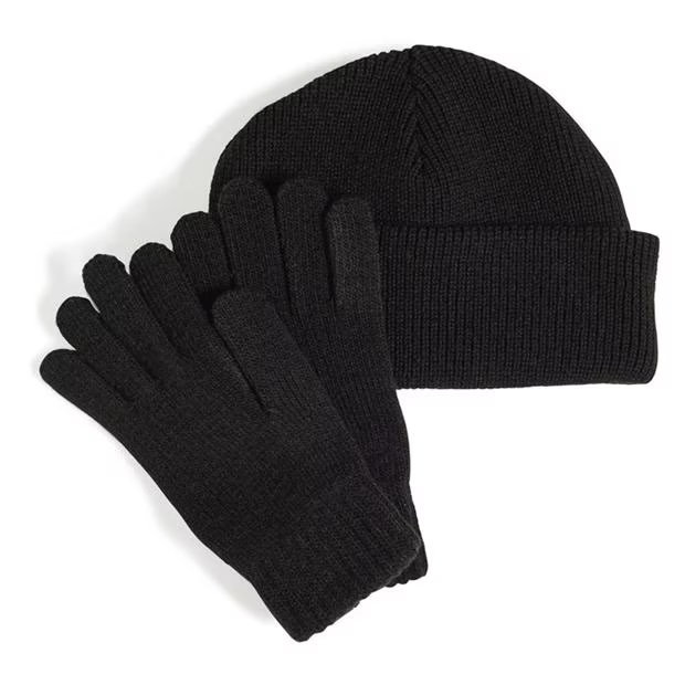 adidas Gloves and Beanie Hat Set Juniors