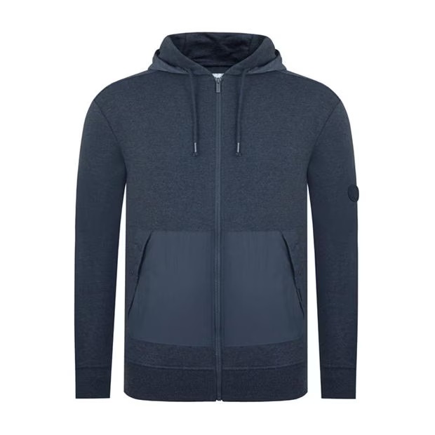 Firetrap Hybrid Full Zip Hoodie Mens