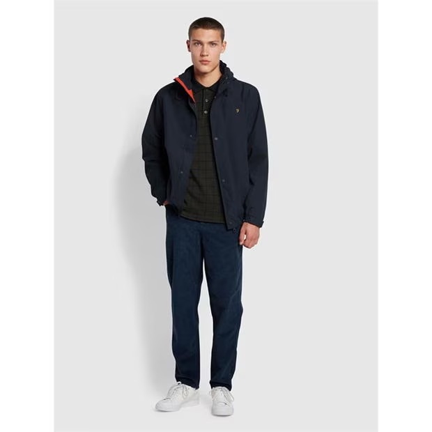 Farah Fleece Lined Hooded Coat