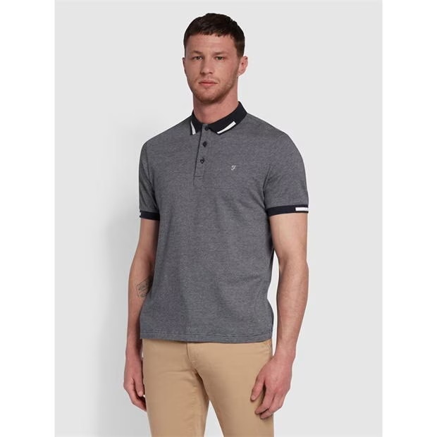Farah Lonnie Jacquard Polo Shirt