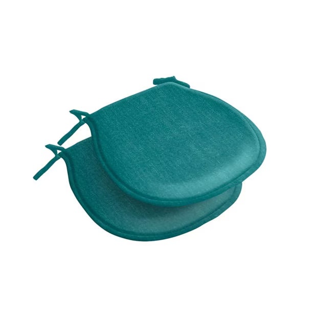 Alan Symonds Plain Green D Shaped Seat Pad Pair