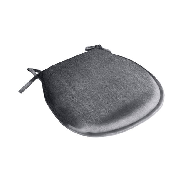 Alan Symonds Plain Grey D Shaped Seat Pad Pair