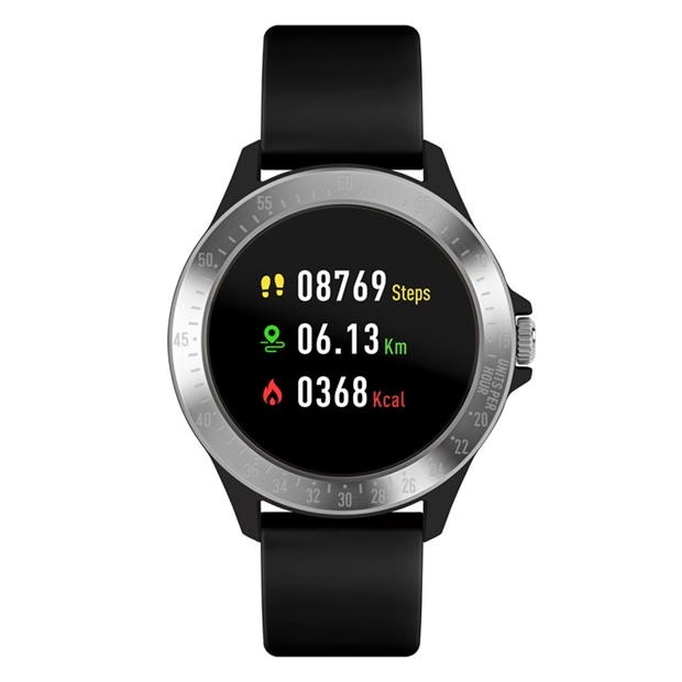Harry Lime Harry Lime Fashion Smart Watch in Black with Silve