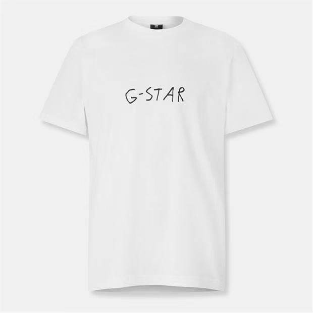 G Star Handwriting Back Print Loose T-Shirt