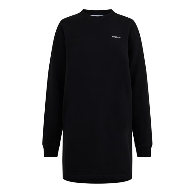 OFF WHITE Floral Embroidered Arrow Logo Dress