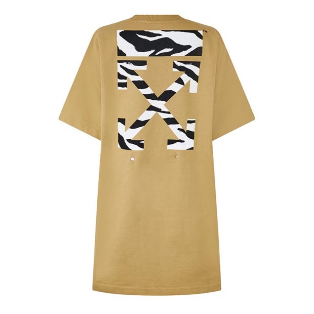 OFF WHITE Zebra Arrows T-Shirt Dress
