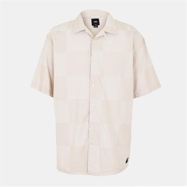 Vans Kessler Checkerboard Ss Woven White T-Shirt Unisex Adults