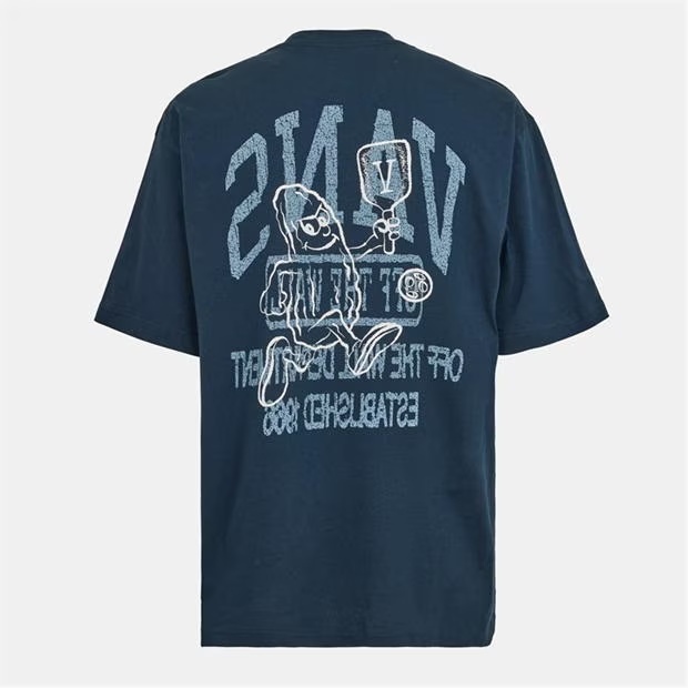 Vans Pickle Champ Ss Navy T-Shirt Unisex Adults