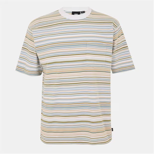 Vans Braden Stripe Knit White T-Shirt Unisex Adults