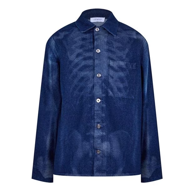 OFF WHITE Motif Denim Shirt