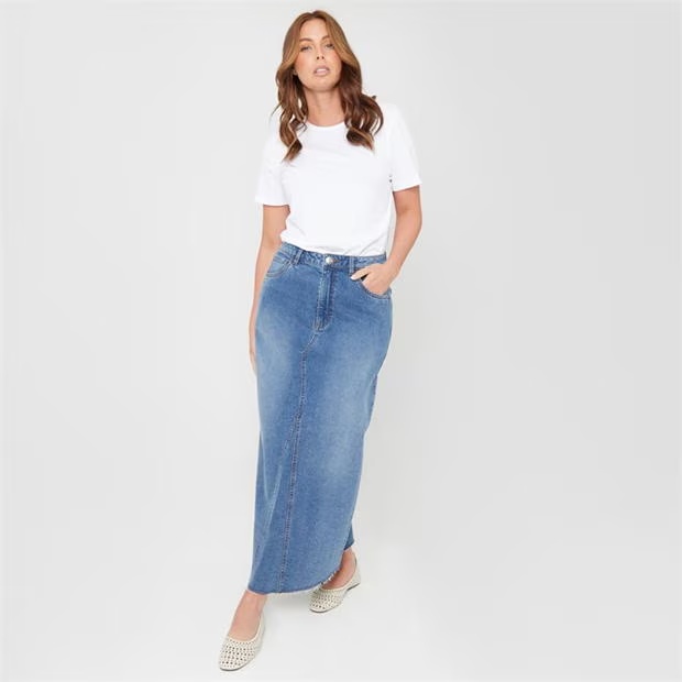 Be You You Denim Maxi Skirt
