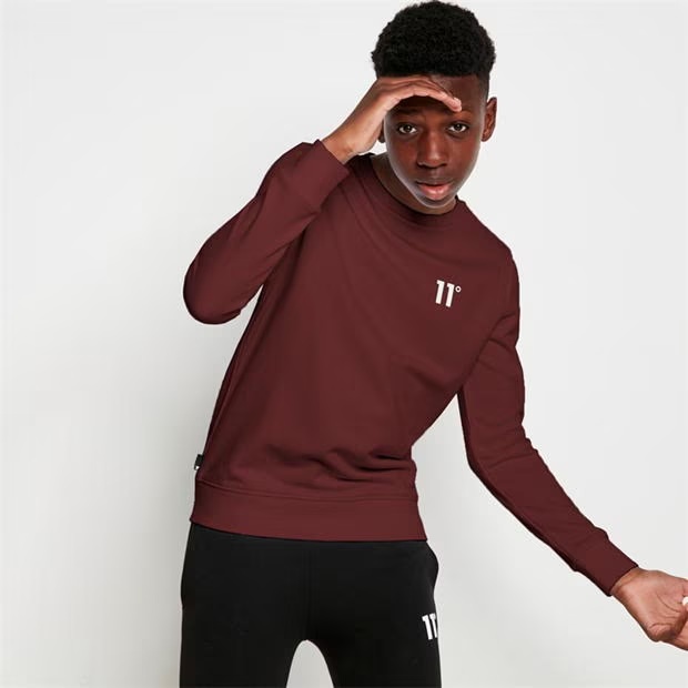 11 Degrees Junior Core Sweatshirt - Mulled Red