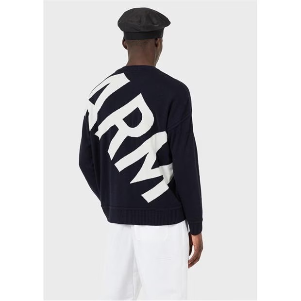 Emporio Armani Logo Knit Crew Sweater