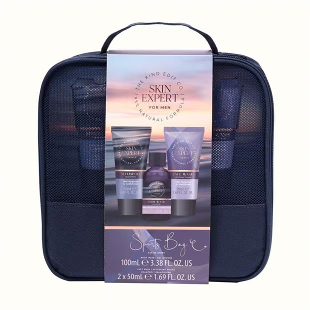 Be You Kind Edit Co Skin Expert Mens Sports Bag Body Care Set