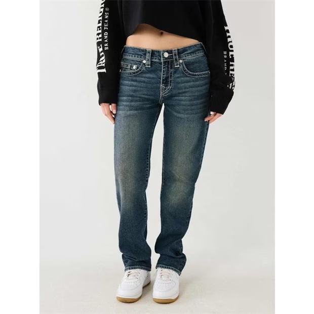 True Religion Washed Relaxed Jeans Womens