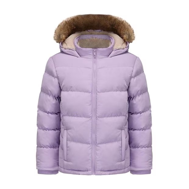 SoulCal Girls 2 Zip Bubble Jacket