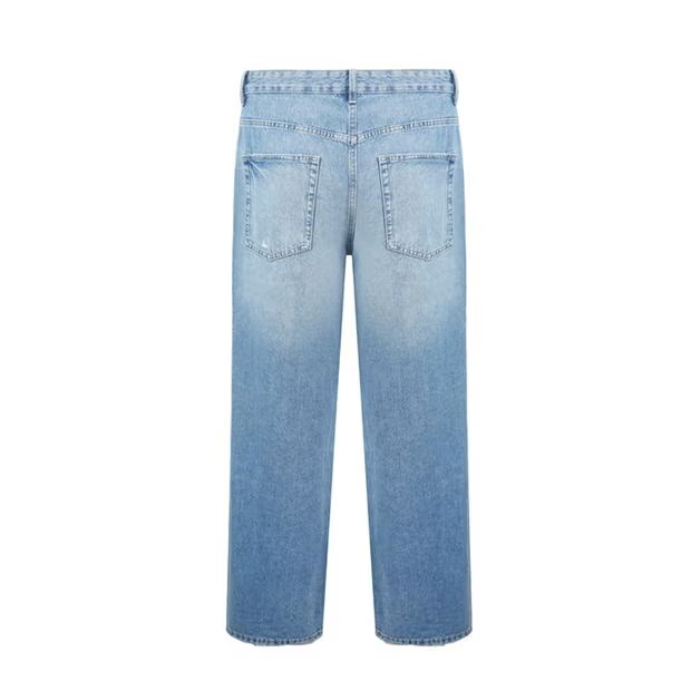 Fabric Baggy Jeans