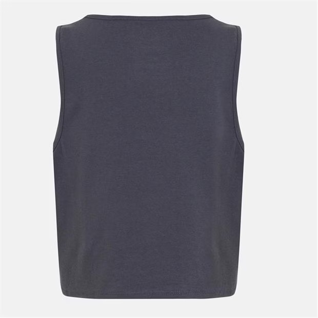 Vans Blur Fitted Crop Tank Asphalt Vest Womens