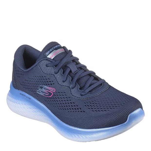 Skechers Engineered Mesh Lace-Up W Iridesce Low-Top Trainers Womens