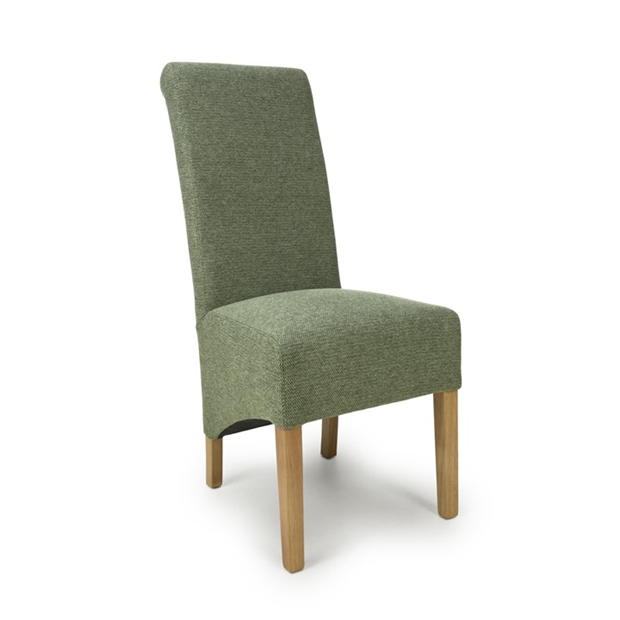 Shankar Pair of Krista Weave Green Dining Chairs
