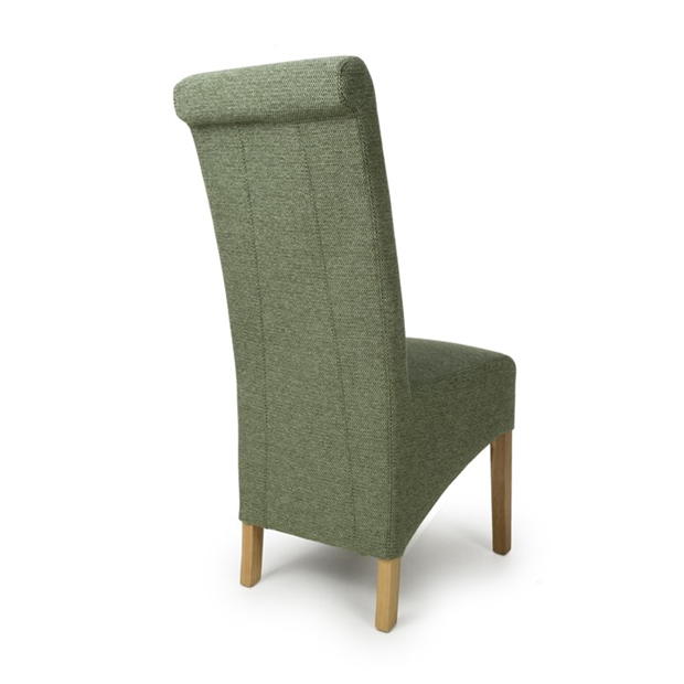 Shankar Pair of Krista Weave Green Dining Chairs