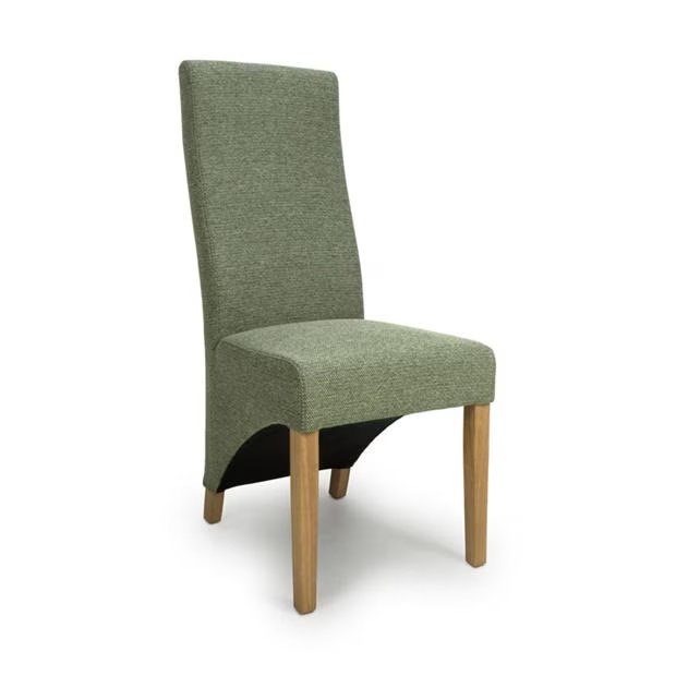 Shankar Set of 2 Baxter Weave Green Dining Chairs