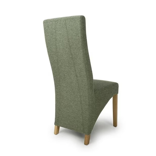 Shankar Set of 2 Baxter Weave Green Dining Chairs