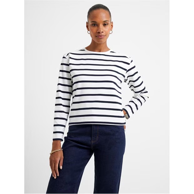 French Connection Long Sleeve Stripe Top