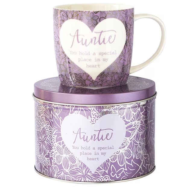 Said With Sentiment 7050 - Auntie Mug in Tin