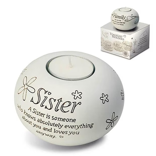 Said With Sentiment 7306 - Sister Tea Light Holder
