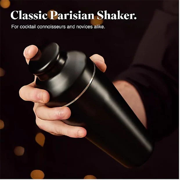 VonShef VonShef - 9Pc Parisian Matte Black Cocktail Set