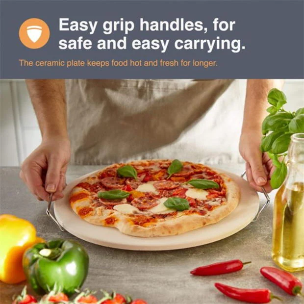 VonShef VonShef - BBQ Pizza Stone & Cutter