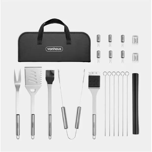 VonHaus VonHaus - 20pc BBQ Tool Set with Nylon Case