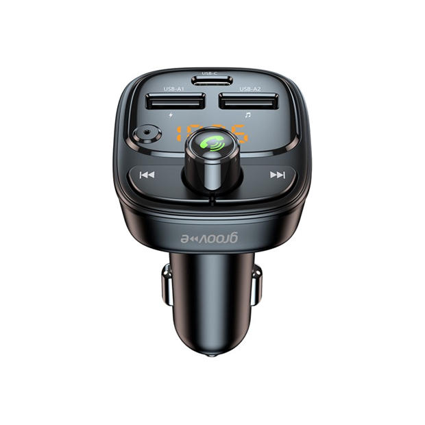 Groov-e Car FM Transmitter BT Handsfree - Black
