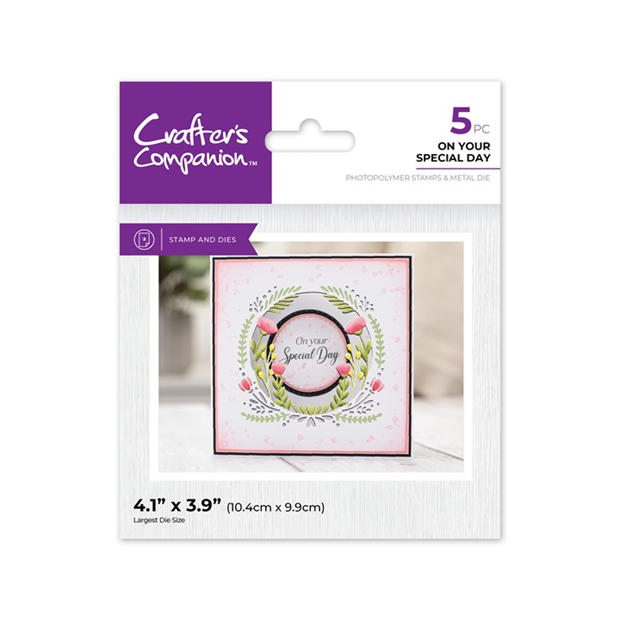 Crafters Companion Stamp and Die Set - On Your Special Day