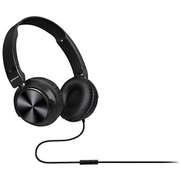 Groov-e Tempo Stereo Heaphones with In-Line Mic & Remote -