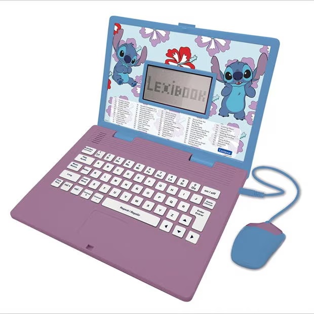 Lexibook Disney Stitch Bilingual Educational Laptop