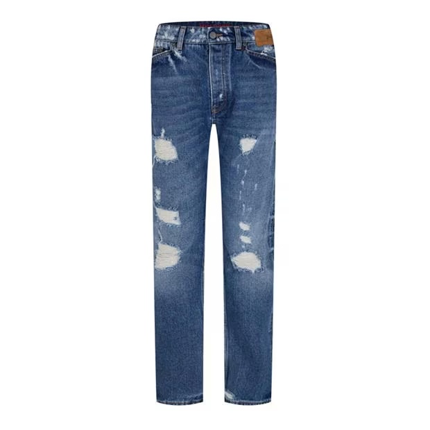 PALM ANGELS Mid Waist Regular Jeans