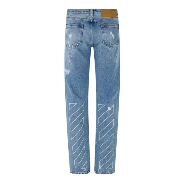 OFF WHITE Diagonal Slim Jeans