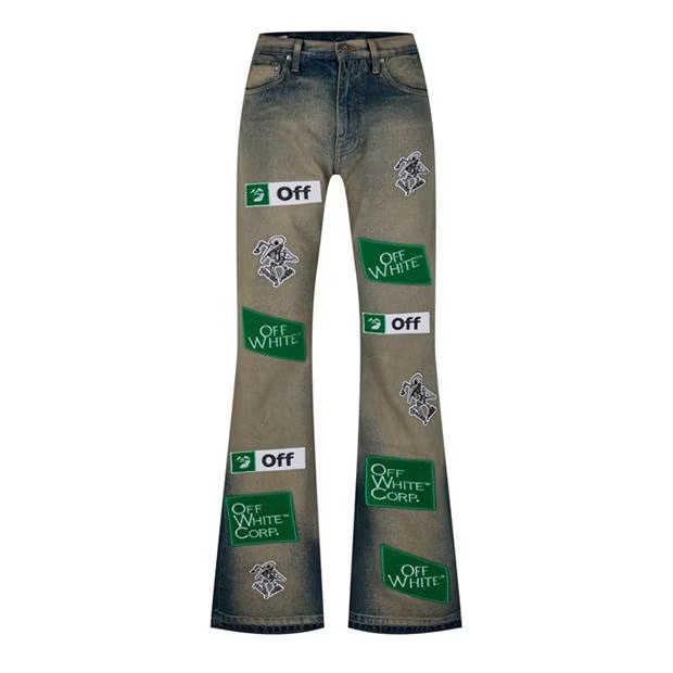 OFF WHITE Diag Multi-Logo Jeans