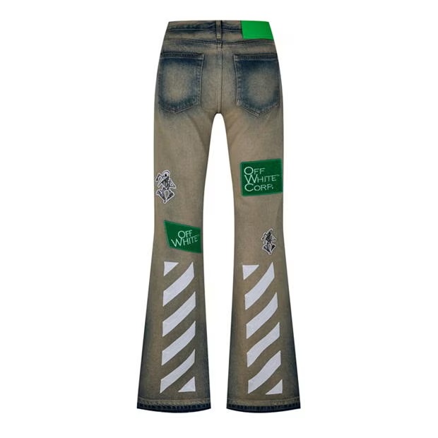 OFF WHITE Diag Multi-Logo Jeans