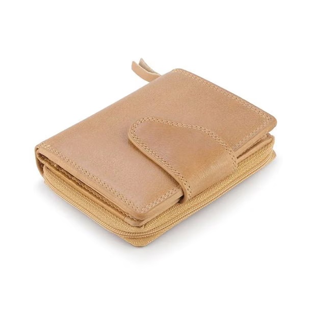 PRIMEHIDE Leather Washed Cancun Small Trifold Purse Selena