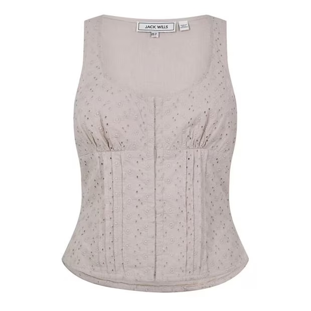 Jack Wills Broderie Corset Top