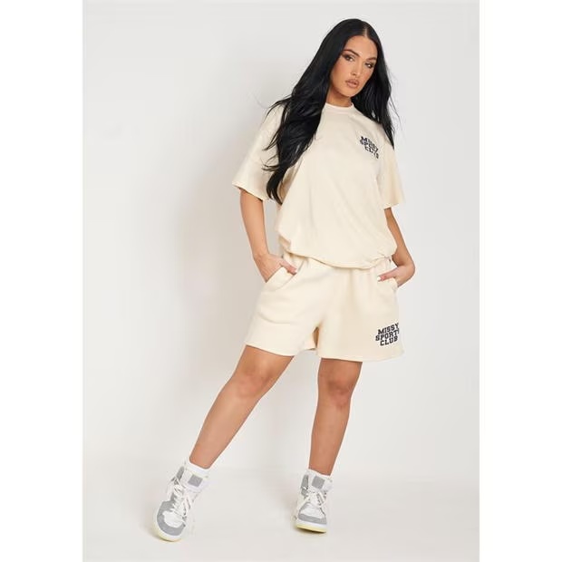 Missy Empire Sports Club Sweat Shorts