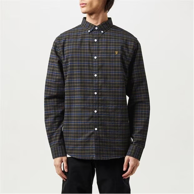 Farah Farah Alban Slim Fit Check Shirt